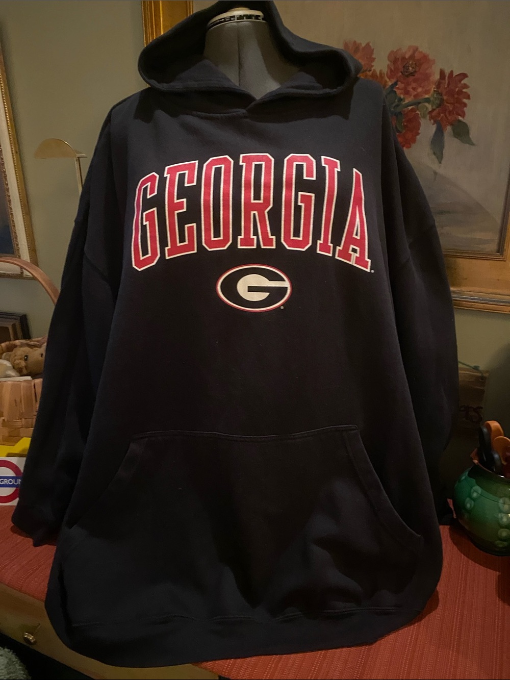 UGA Bulldogs Hoodie Arched "GEORGIA" logo and the iconic "G" emblem SZ 6XL